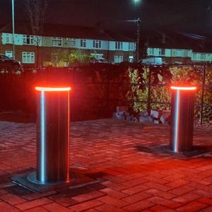 Bollard Hydraulique Rétractable <span class=keywords><strong>Automatique</strong></span> K12 avec LED pour Colonne de Levage de Stationnement Électrique - Product Image 1