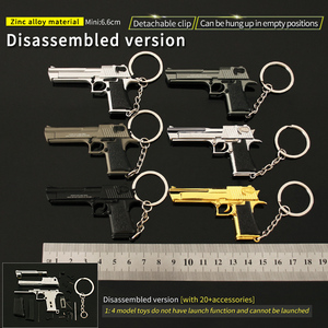2024 Tiktok Speelgoed Verjaardagscadeaus 1:3 Metalen Pistool Speelgoed Pistool 1:4 Miniatuur Model <span class=keywords><strong>Beretta</strong></span> 92f Sleutelhanger Speelgoed Pistool Woestijnarend Kanon Model - Product Image 3