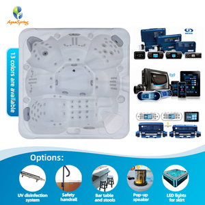 Luxury 6 Person Outdoor Hot Tub Spa with Aristech Acrylic <strong>Shell</strong> Balboa System Jacuzzier Tubs with Ozonator for Clean Water - Product Image 2