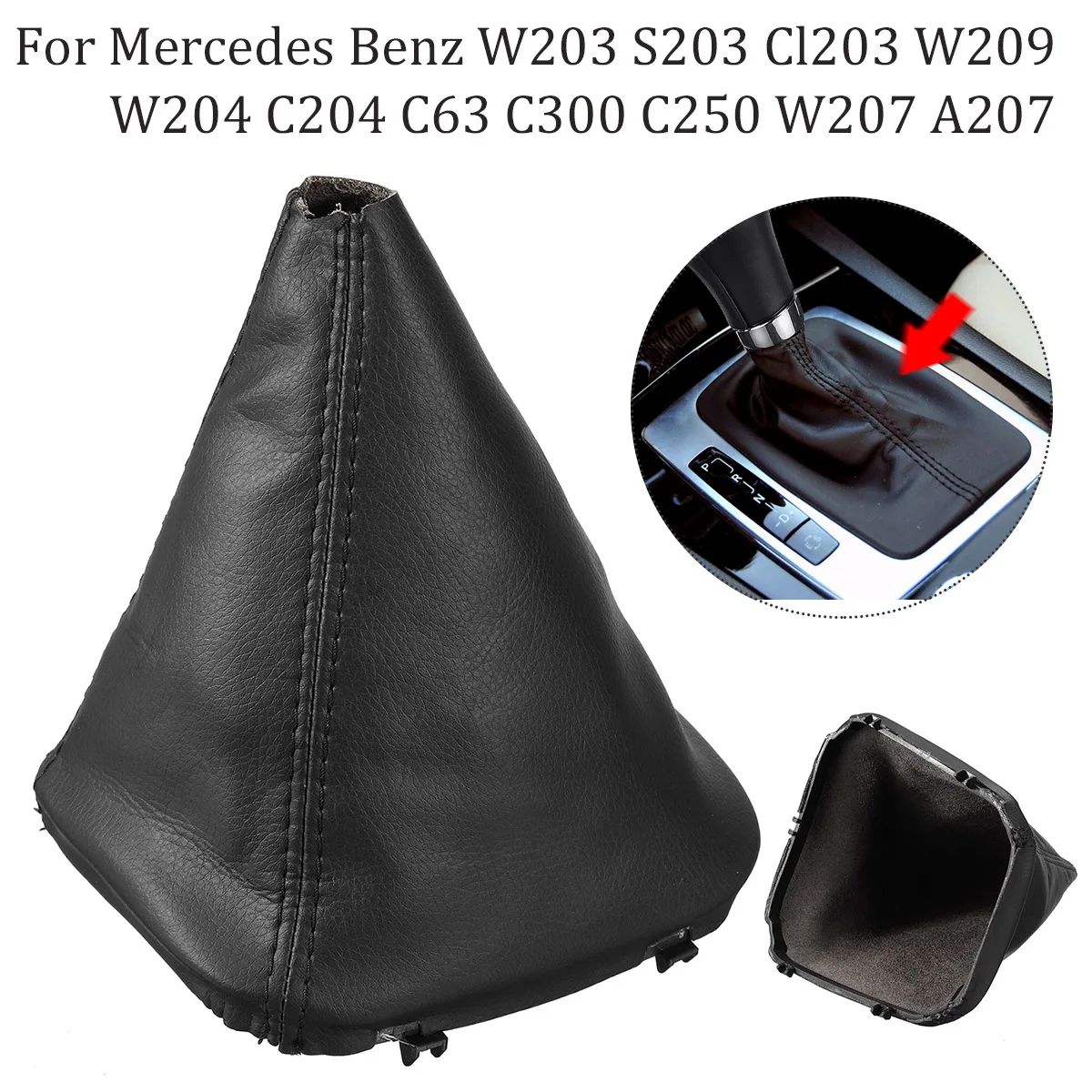 Schaltknauf Für Mercedes A-Klasse W169 W204 - ABS Leder Design