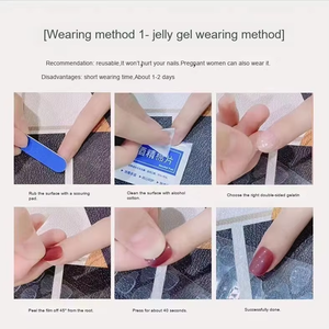 Móng tay giả đính đá pha lê ABS thủ công mới về, kiểu dáng thiết kế làm móng, bán buôn, dành cho ngón tay - Product Image 5