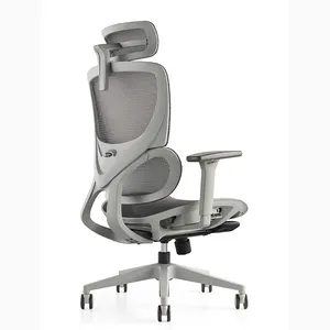 JNS-102-silla ergonómica de Gaming con reposacabezas 3D, sillón con respaldo alto de malla, con informe BIFMA para muebles de oficina, venta al por mayor, OFC