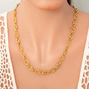 Pulsera de Cadena Geométrica de Moda, Chapada en Oro de 18K, Diseño Minimalista, Joyería para Mujer - Product Image 4