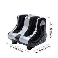 Masseur électrique vibrant Shiatsu pour pieds, mollets et jambes, à compression d'air et chaleur, à poser sous le bureau, certifié CE CB UL CUL ROHS