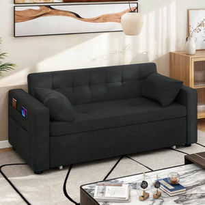Huichen Home Canapé-<span class=keywords><strong>Lit</strong></span> Personnalisé Simple ou Double Couchage, Canapé <span class=keywords><strong>Pliant</strong></span> <span class=keywords><strong>2</strong></span> <span class=keywords><strong>Places</strong></span> Convertible pour Salon - Product Image 5