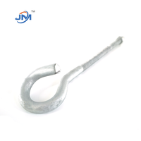 Boulon en J galvanisé à chaud en acier Q235 pour ligne électrique aérienne avec écrous et rondelles, taille personnalisée JM disponible