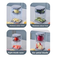 Coupe-légumes multifonctionnel à pression pour la cuisine domestique, spécialisé pour les chips de pommes de terre, les radis, les concombres et les oignons