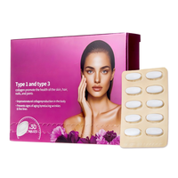 Comprimés de peptides de collagène, peptides d'élastine, acide hyaluronique, cynorrhodon, vitamine C et vitamine E