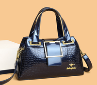 Sac fourre-tout de luxe pour femme, sac à main vintage en cuir PU gaufré croco, grande capacité, sac à bandoulière avec sangle pour le travail et les voyages