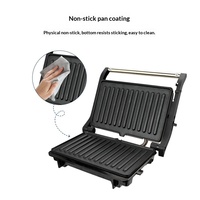 RSC 2000W Health Presse à sandwich électrique professionnelle robuste à 2 fentes, machine à panini, gril, appareil à pain PG003