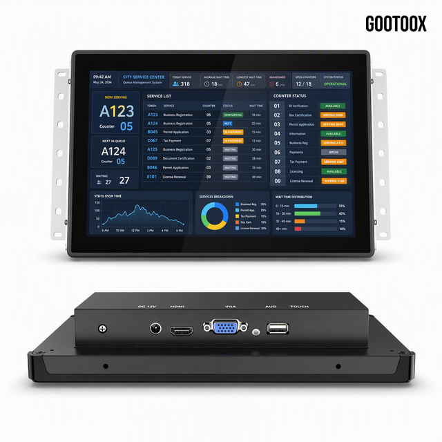 7/10.1/13.3/15.6/21.5 Inch Embedded Capacitive Touch Monitor industrial protocol Profibus gateway IPS