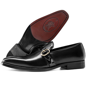 Zapatos de Negocios de Alta Gama - Zapatos de Hombre Modernos con Cordones Antideslizantes, Suela Plana, Estilo Oxford, Casuales y Formales, de Cuero Genuino Suave - Product Image 1