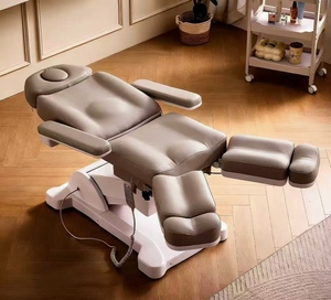 Cama Eléctrica de Belleza para Salón, Silla de Masaje Ajustable, Silla de Tratamiento Tapizada con Reposacabezas para Spa y Clínica - Product Image 6