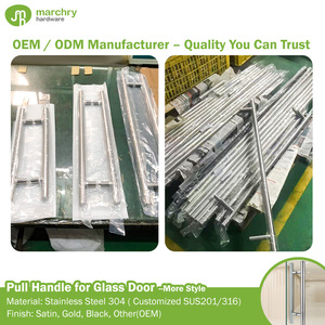 V Shape <b>Door</b> <b>Pull</b> <b>Handle</b> Round Tube Stainless Steel <b>Pull</b> <b>Handle</b> for Wooden <b>Door</b> - Product Image 3