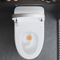 Toilette intelligente automatique multifonctionnelle en céramique avec réservoir d'eau et bidet intégré, vente en gros