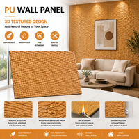 Panneau mural en mousse PU au design moderne pour la décoration d'hôtels et de villas