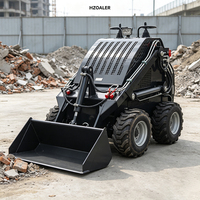 Harga Pabrik Mini Skid Steer Loader Compact Wheel Loader untuk Kebun, Pertanian, Lanskap, dan Konstruksi
