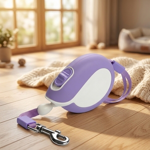 JC Nylon Automatic <b>Retractable</b> Quick Release MINI Pet <b>Leash</b> Portable Walking Lead One Hand - Product Image 1