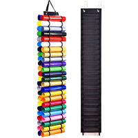 Porte-rouleau de rangement pour organisateur de vinyle Support mural au-dessus de la porte Porte-rouleau de vinyle suspendu pour artisanat
