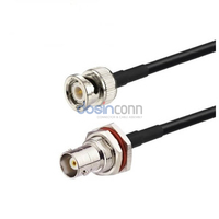 Câble d'alimentation RF 7 8 avec fuite de courant, câble BNC vers banane, câble audio vidéo BNC