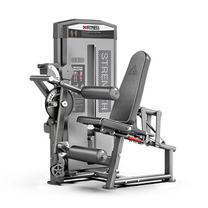 Machine d'extension des jambes à double fonction, appareil de musculation des cuisses réglable, équipement de gym commercial pour presse à jambes et exercices des cuisses intérieures et extérieures - Product Image 2