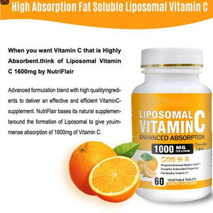 מוצרי מפעל ויטמין C 1000 מ ג תוסף תזונה עבור תמיכה חיסונית למבוגרים תוספת חמצון - Product Image 5