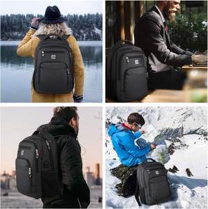 Borsa per Laptop Personalizzata <span class=keywords><strong>CBE</strong></span>, Zaino da Viaggio Impermeabile per Uomo, Design Multi-Tasca con Porta USB, Perfetto per Lavoro, Affari e Attività all'Aperto - Product Image 6