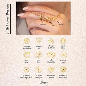 Colgante <span class=keywords><strong>de</strong></span> Flor <span class=keywords><strong>de</strong></span> Acero Inoxidable SongYi, Brazalete con Flor <span class=keywords><strong>de</strong></span> Nacimiento <span class=keywords><strong>de</strong></span> <span class=keywords><strong>Diciembre</strong></span> Calada, Certificado CE, Regalo para el Día <span class=keywords><strong>de</strong></span> la Madre - Product Image 6