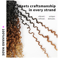 Fabrication En Gros Cheveux Crochetés Bouclés Type Yanky Twist 12 Pouces, Fluffy Spring Mini Twist, Passion Twist Pré-Bouclés Pour Tressage