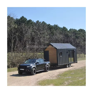 Casa Móvil Pequeña de Construcción Rápida sobre Ruedas, Casa Rodante de Acero Ligero de 20 pies/40 pies, Color Personalizado, Uso como Oficina - Product Image 3