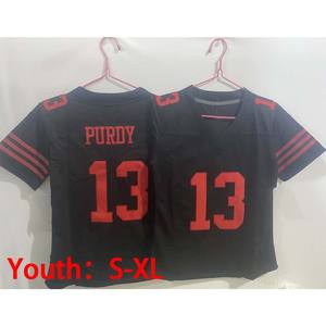 85 George Kittle 97 Nick Bosa 23 Christian McCaffrey 13 Brock Purdy Youthサンフランシスコフットボールジャージーステッチッチリミテッドジャージー - Product Image 5