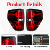 Accesorio de Coche Directo de Fábrica Luz Trasera Halógena para Ford F150 2009 2010 2011 2012 2013 2014 Lámpara Trasera para Parachoques Sin Bombillas