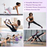 Livraison Rapide Kit de Fitness Personnalisé avec Logo : Ballon de Gym, Anneau de Pilates, Poids de Cheville en Silicone, Bande de Résistance et Kit de Pilates