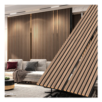 Paneles Acústicos de Pared de MDF de Estilo Moderno, Insonorizantes, Resistentes a la Humedad, Antiestáticos, con Diseño de Rayas y Cuadros, para el Hogar y Comercio