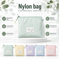 Pochette légère en nylon à fermeture éclair, organiseur de câbles, pour voyage, quotidien, plage, personnalisable ODM OEM