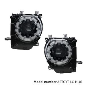 Pour Toyota Land Cruiser <span class=keywords><strong>2023</strong></span>+ Série LC76 LC70 : Kit de modernisation de phares LED avec anneaux lumineux Angel Eye et DRL, projecteurs de phares - Product Image 2