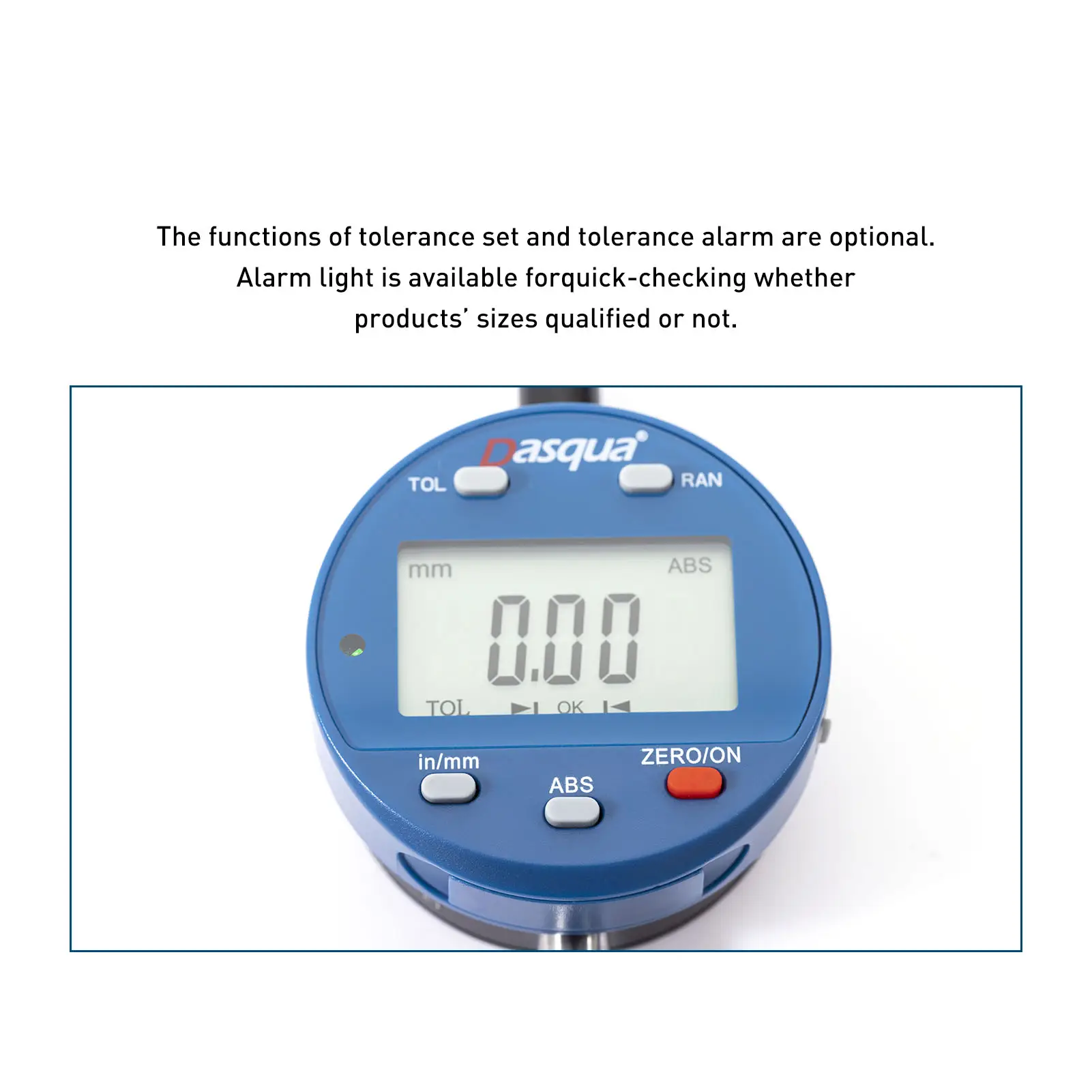 Dasqua 12.7Mm Multifunctionele Tolerantie-Alarm Digitale Wijzerplaat Indicatormeter