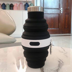 OEM/ODM personalizable color logotipo BPA libre <span class=keywords><strong>de</strong></span> alimentos <span class=keywords><strong>de</strong></span> grado <span class=keywords><strong>de</strong></span> silicona plegable botella <span class=keywords><strong>de</strong></span> <span class=keywords><strong>agua</strong></span> boquilla <span class=keywords><strong>para</strong></span> deportes al aire libre - Product Image 2