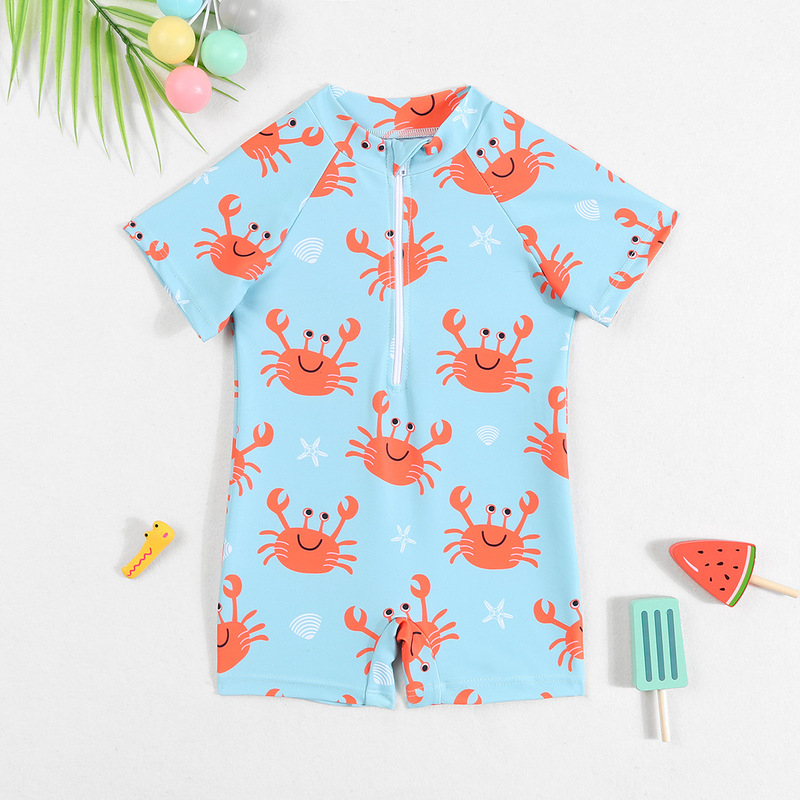 Cartoon Printed Two Piece Beach Swimwear