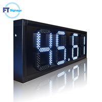 Pantalla LED Digital para Exteriores, Resistente al Agua, para Mostrar Precios de Combustible, IP65, Control Remoto RF, Tablero de Números LED Personalizable