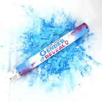 Canon à confettis pour fête de révélation de sexe, bleu et rose, canon à confettis pour révélation de sexe, poudre de confettis, fête prénatale