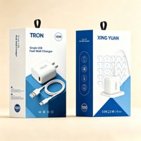 Maßgefertigte Luxus-Kartonverpackung Faltbare Display-Box Spezifikationstabelle mit Prägung für In-Ear-Kopfhörer