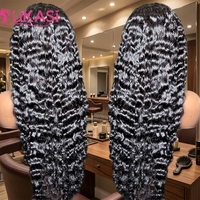 Peluca frontal de encaje suizo transparente 13x6 de cabello humano, peluca de cabello humano virgen vietnamita sin pegamento con encaje HD al por mayor