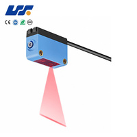 Sensor Fotoelektrik Optik dengan Pengaturan Jarak Deteksi, Supresi Latar Belakang, Lampu Strip Merah Terlihat, Output NPN PNP DC