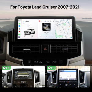 Youducar Radio de Coche Android de 12.3 Pulgadas con Reproductor de DVD y Navegación para Toyota Land Cruiser LC200 2008-2021, CarPlay Inalámbrico - Product Image 3