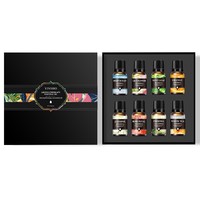 Ensemble d'huiles essentielles d'aromathérapie, plusieurs senteurs, menthe poivrée, rose, compatible avec les humidificateurs d'intérieur, diffuseurs d'arômes, huiles rafraîchissantes pour l'air