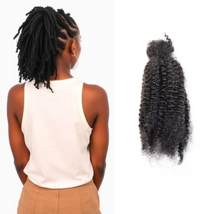 Stoppini umani <span class=keywords><strong>Rasta</strong></span> Texture crespi all'ingrosso <span class=keywords><strong>capelli</strong></span> intrecciati alla rinfusa - Product Image 1