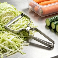 Éplucheur de légumes multifonctionnel en acier inoxydable à large ouverture, râpe à chou, trancheuse à fruits, pommes de terre et concombres, outil de cuisine