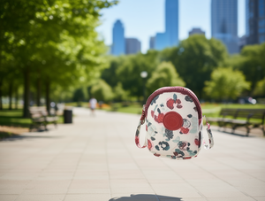 Borsa a tracolla floreale da donna in poliestere con chiusura a cerniera per tutte le stagioni, stile alla moda - Product Image 2