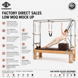Vente directe usine : Reformer Pilates Cadillac en bois de chêne de haute qualité avec combinaison trapèze complète pour l'équilibre corporel - Product Image 1